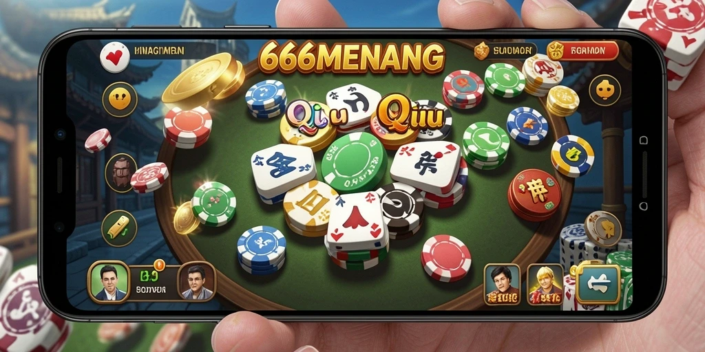 Tampilan gameplay QiuQiu yang seru dan menarik dari 666MENANG.