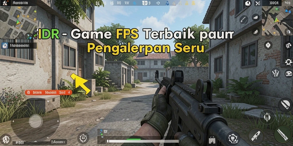 Screenshot gameplay menunjukkan aksi tembak-menembak yang intens.