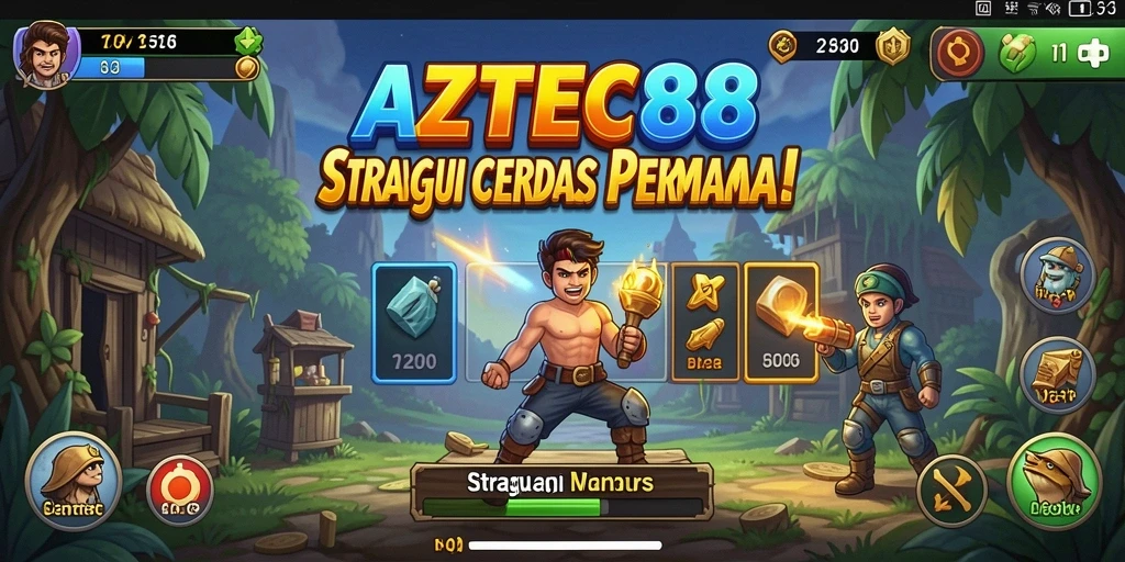 Gameplay AZTEC88 yang menegangkan dan strategis.