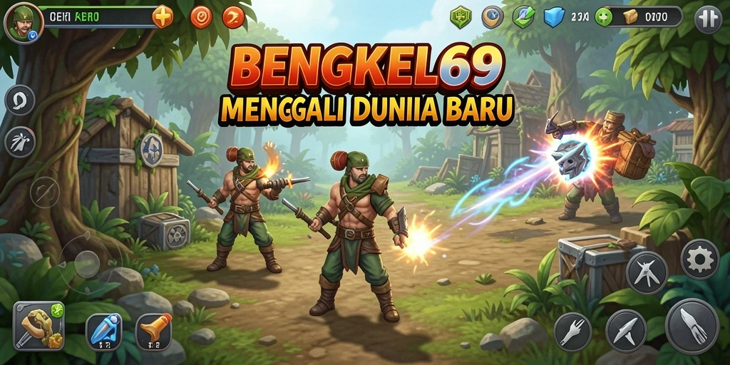 Screenshot BENGKEL69 menampilkan aksi seru dalam permainan petualangan.