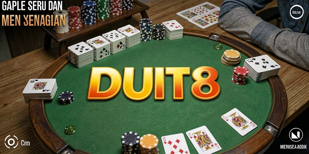 Tampilan screenshot gameplay seru dari permainan Gaple DUIT8.