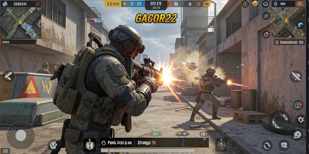 Tangkapan layar menunjukkan aksi seru dalam gameplay GACOR22 yang menegangkan.