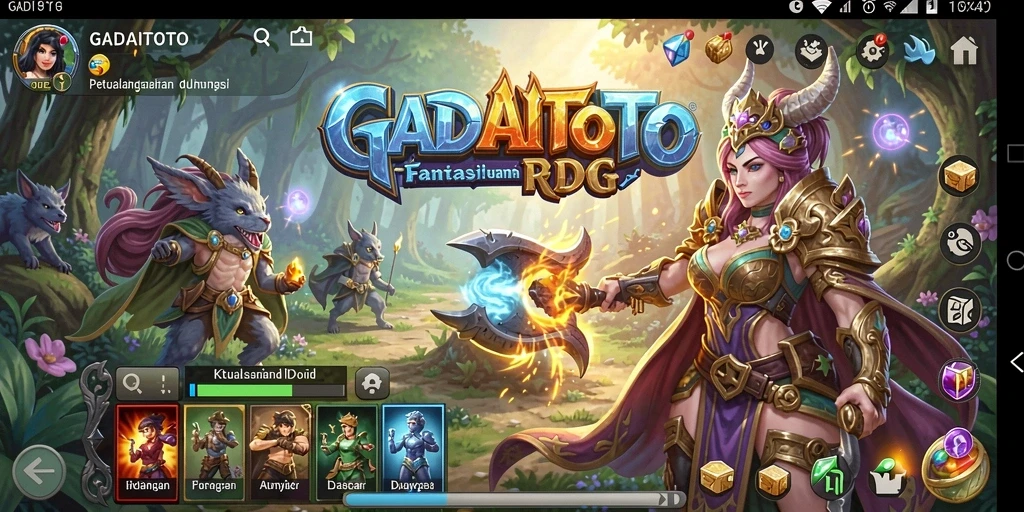 Gameplay menakjubkan dengan karakter RPG di GADAITOTO.