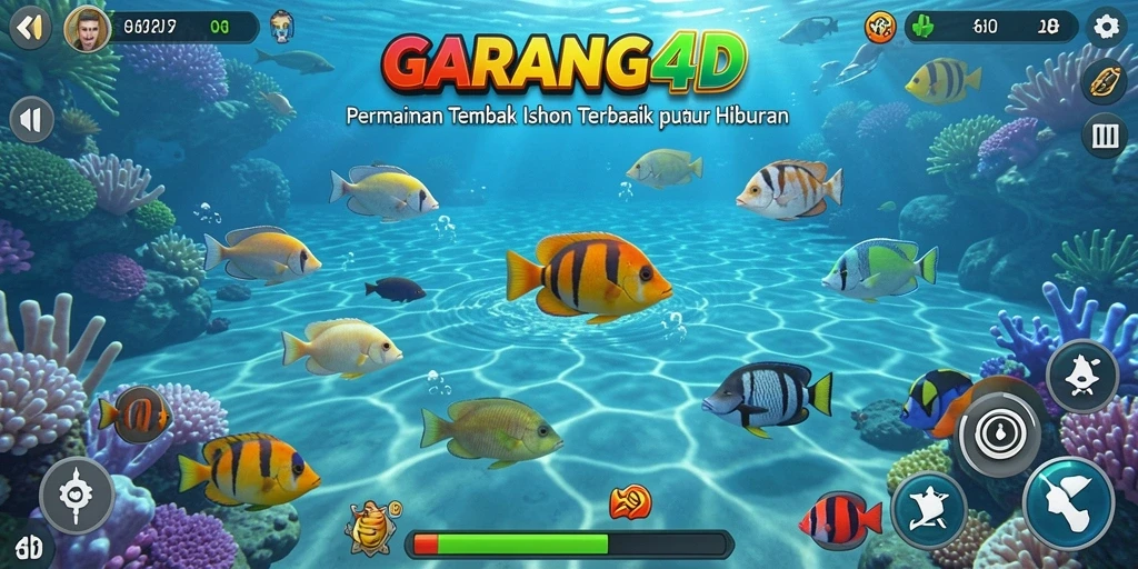Gameplay seru dari GARANG4D saat menangkap ikan.