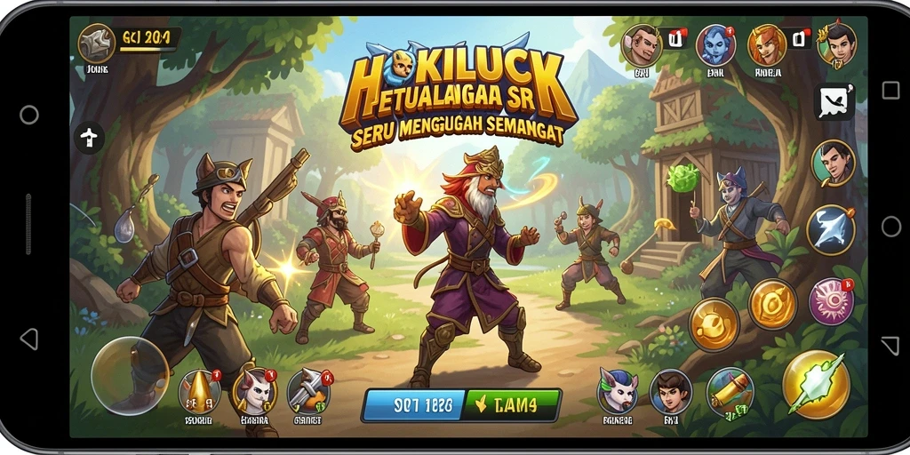 Screenshot gameplay HOKILUCK menampilkan aksi petualangan yang seru.