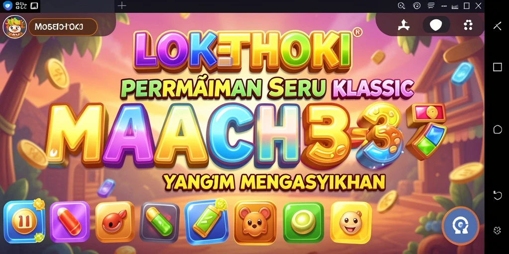 Tampilan gameplay seru LOKETHOKI dengan elemen Match-3 yang menantang.