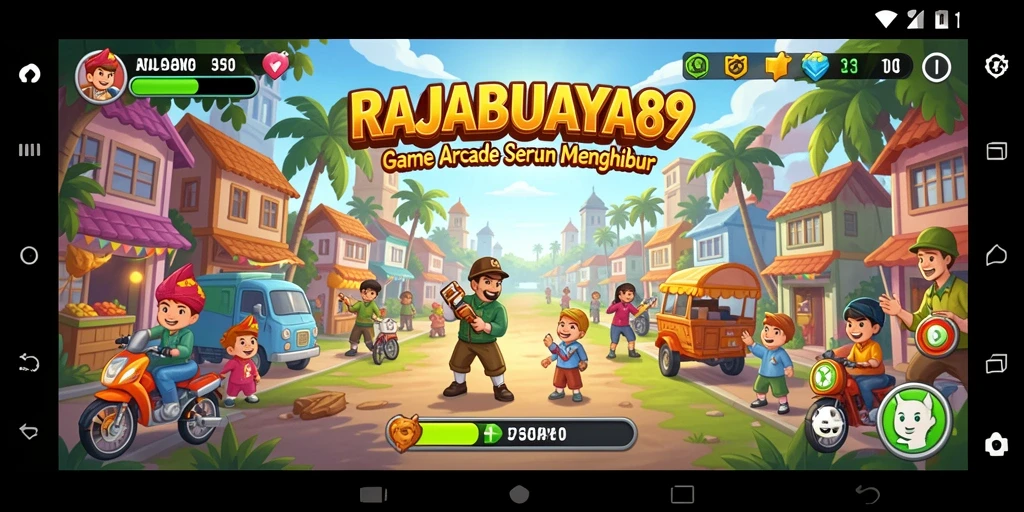 Menampilkan momen seru dari gameplay RAJABUAYA89.