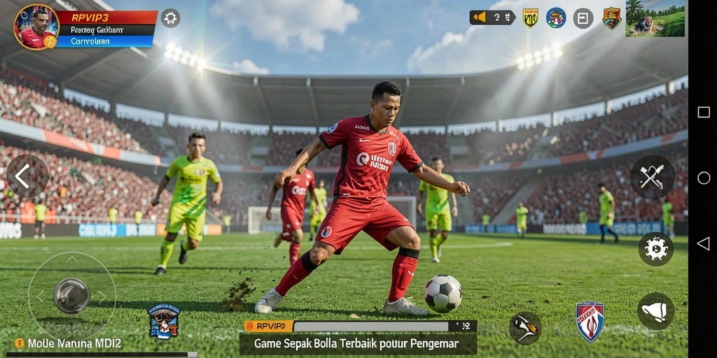 Tampilan gameplay RPVIP3 yang mendebarkan di lapangan.
