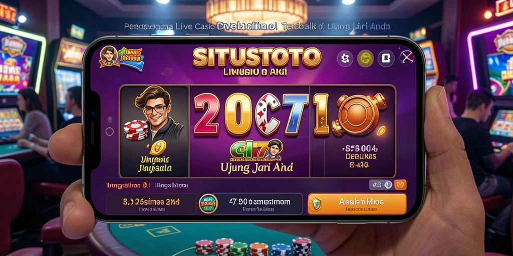 Tampilan permainan Live Casino yang dinamis dan mengasyikkan.